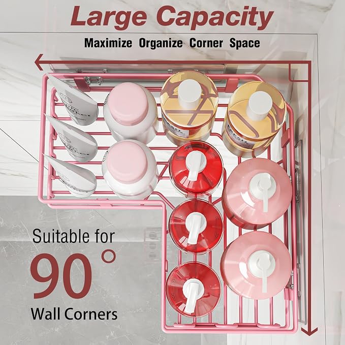 4-Pack Adhesive Corner Shower Caddy - Image 4