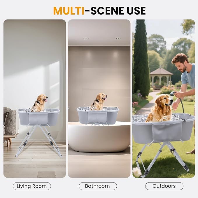 Dog Bathtub, Collapsible Dog Bath Tub - Image 8