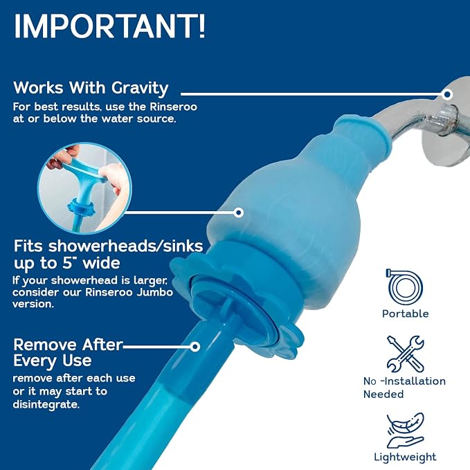 Rinseroo: "Shower Cleaning Thing"–Slip-On Handheld Hose Attachment - Image 3