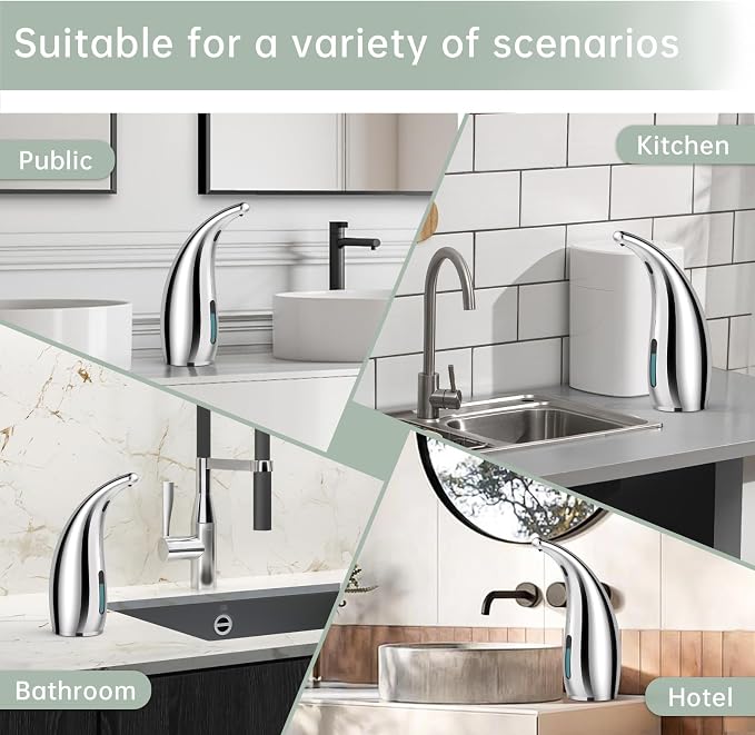 Automatic Soap Dispenser Touchless, 300ML Hand & Dish Countertop Electric - Image 7