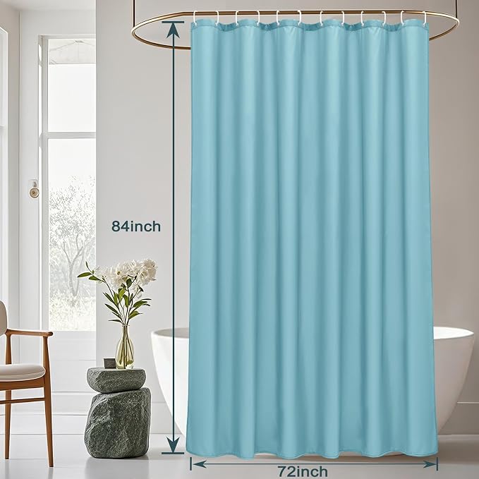 AooHome Extra Long Shower Liner, Fabric Bathroom Curtain - Image 8