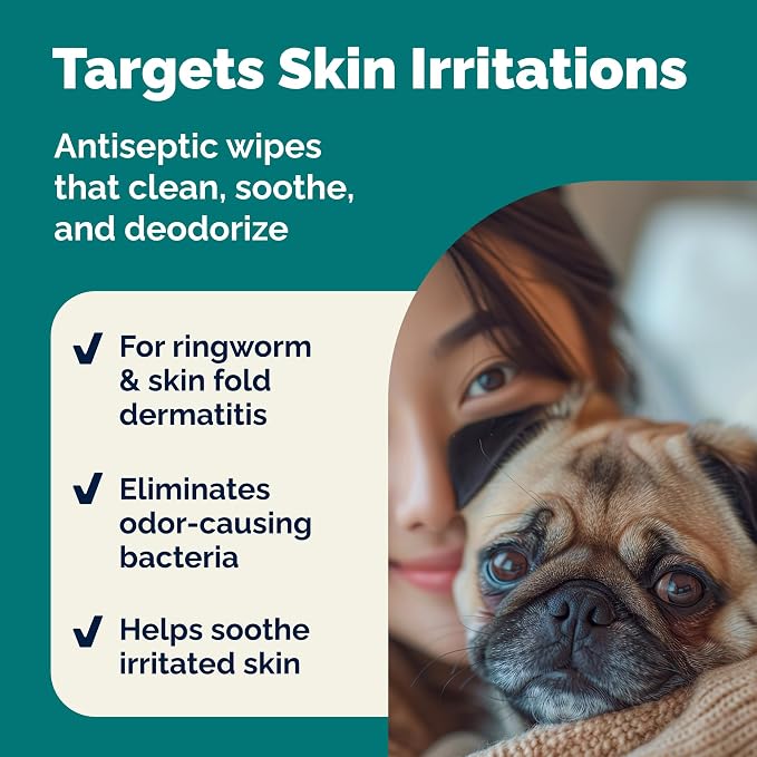 Vetnique Dermabliss Advanced Strength Medicated Antibacterial Wipes - Image 5