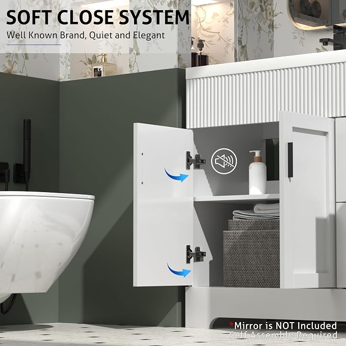 eclife 60" Bathroom Vanities Sink Combo - Image 5