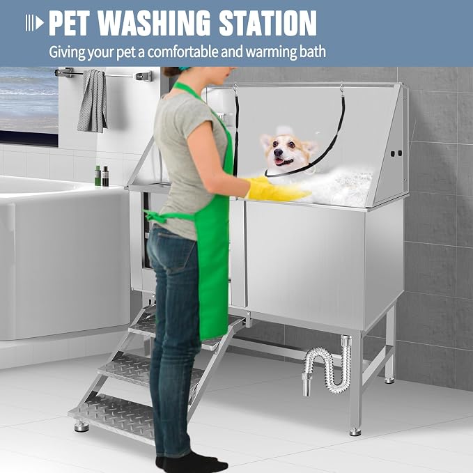 Professional Stainless Steel Dog Bathing Station - Image 4