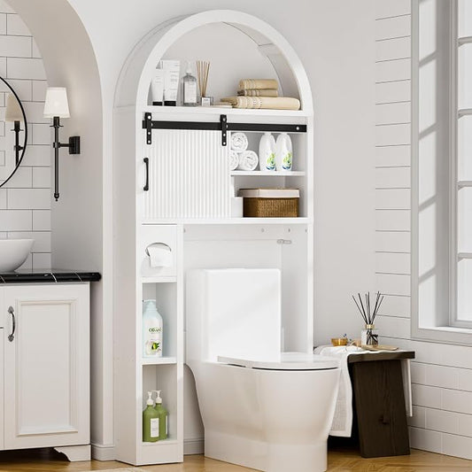 Spurgehom Over The Toilet Storage Cabinet, Bathroom Shelf Organizer Freestanding by Spurgehom