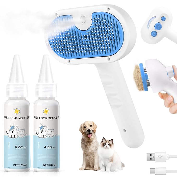 Pet Steam Brush for Dog & Cat by Unknown