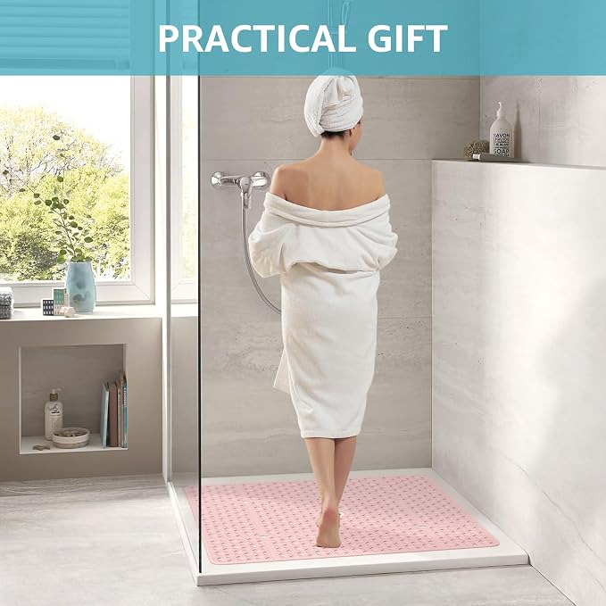 OTHWAY Square Shower Mat, TPE Anti Slip Shower mat - Image 6