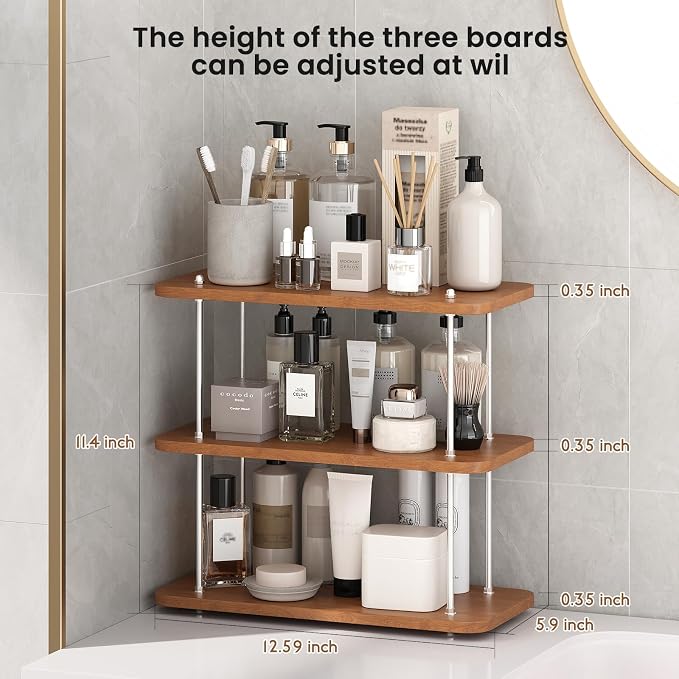 Bathroom Counter Organizer, Bathroom Shelf Organizers & Sink Organizer - Image 2