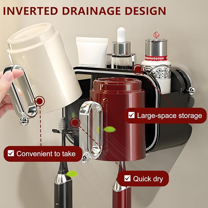 Wall Mounted Suction Toothbrush Holder - Image 2