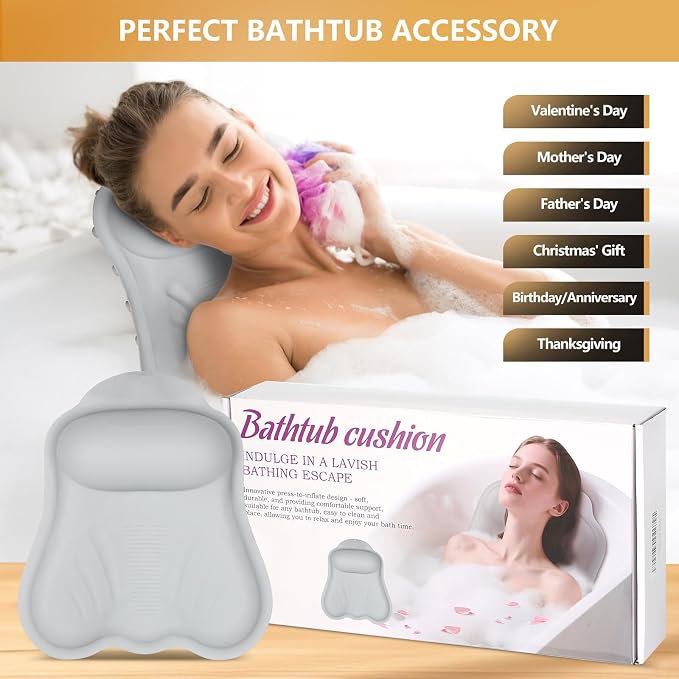 Inflatable Bath Pillows for Tub - Image 4