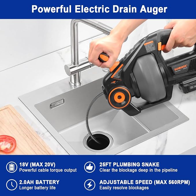 DOMINOX Electric Drain Snake - Image 3