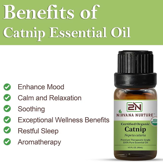 Catnip Essential Oil USDA Certified Organic, 100% Pure Natural Premium Grade - Image 3