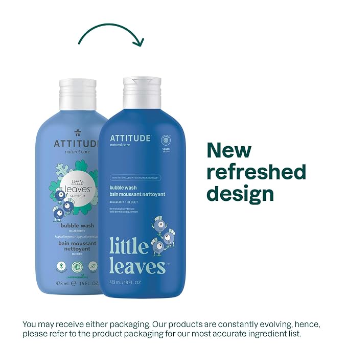 Attitude Bubble Wash for Kids, Hair Shampoo and Body Soap, EWG Verified - Image 2