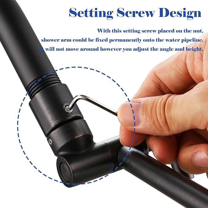 Oil Rubbed Bronze Shower Arm Extension - Image 4