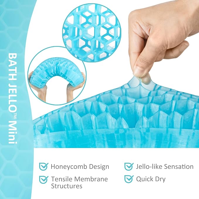 Sunlit Bath Jello Mini Gel Bath Pillows, Lumbar Pillow - Image 4