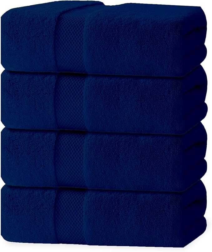 100% Cotton Bath Towel Set, 2 Bath Towel, 2 Hand Towels, 2 Wash Cloths - Image 7