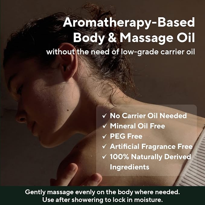 AROMATICA Circulating Body Oil Juniper Berry & Ginger -3.38 fl. oz. - Image 4