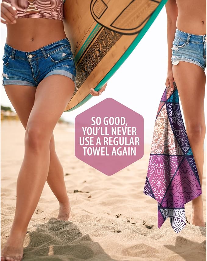 VENTURE 4TH Microfiber Beach Towel: Quick-Dry, Sandproof and Lightweight - Image 7
