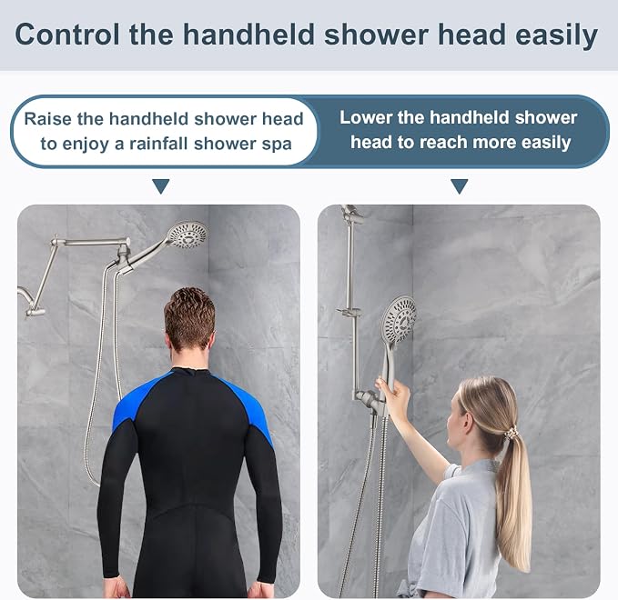 BRIGHT SHOWERS Brass Shower Arm Extender - Image 5