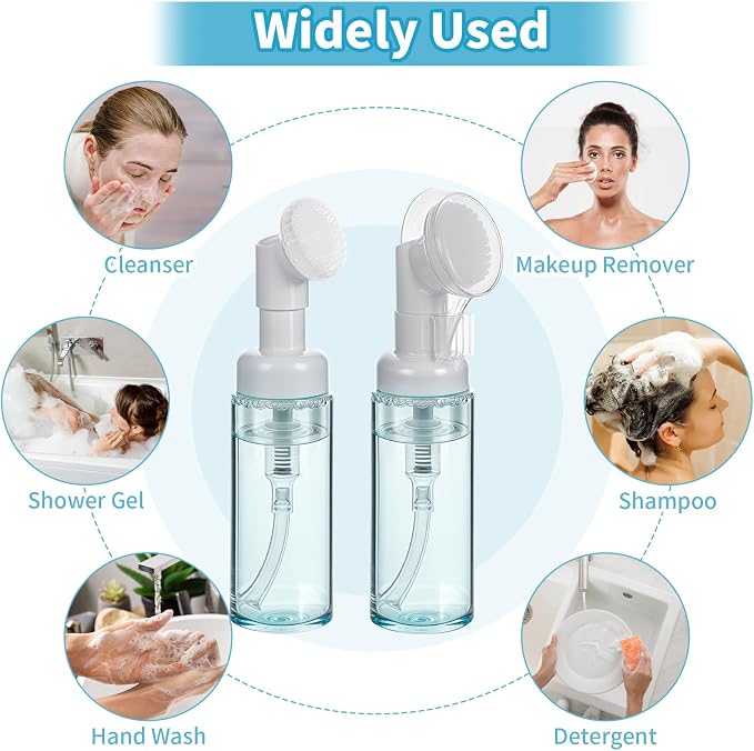 3 PCS Empty Foaming Pump Dispenser Facial Cleanser Foaming Bottle Small Mousse - Image 4