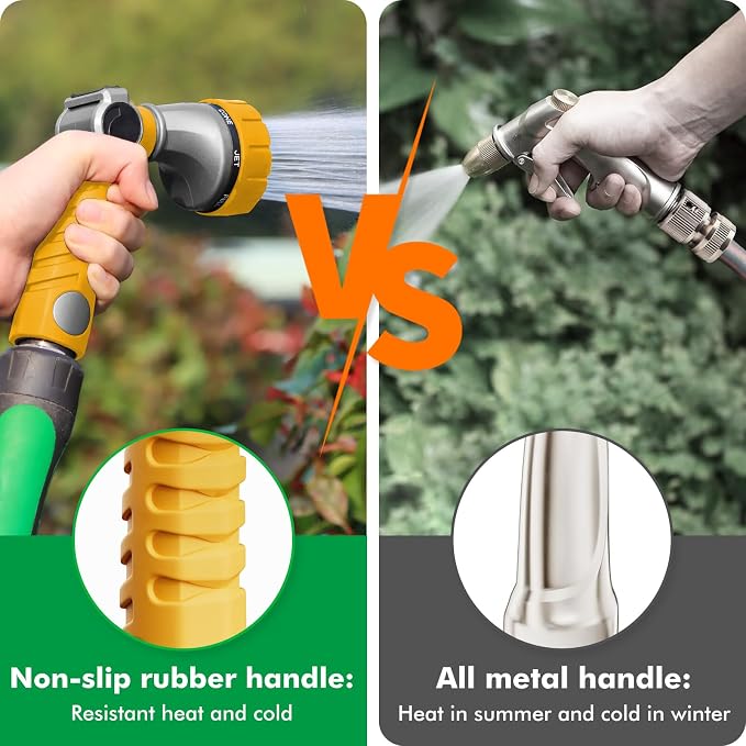 RESTMO Heavy Duty Hose Nozzle, Metal Garden Water Hose Sprayer - Image 6