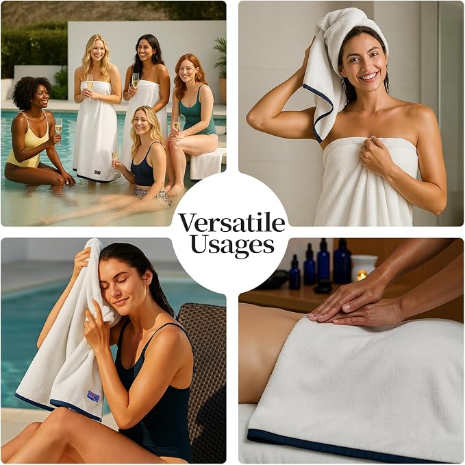 REDKISS 2 Pack 100% Cotton Bath Towels - Image 8