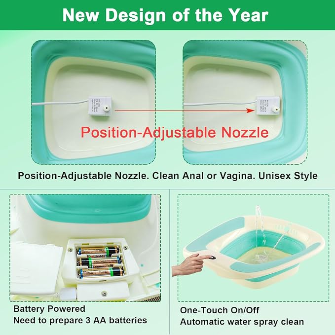 Electric Sitz Bath, Sitz Bath for Toilet Seat, Sitz Bath for Hemorrhoids - Image 3