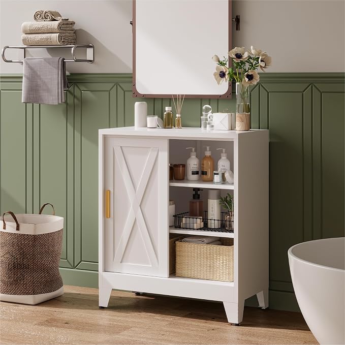 Farmhouse Coffee Bar Cabinet, Buffet Storage Cabinet, Sideboard - Image 5