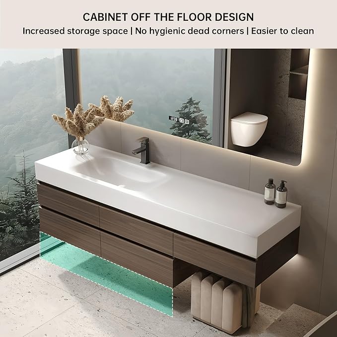 Bathroom Vanities Set, Floating Bathroom Vanity - Image 5
