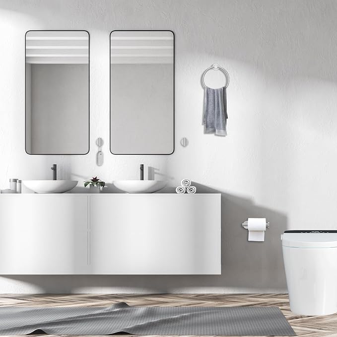 Brushed Nickel Bathroom Hardware Set, 4-Piece Bathroom Accessories Set Include - Image 7