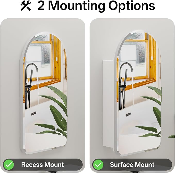 Arched Bathroom Medicine Cabinet - Image 4