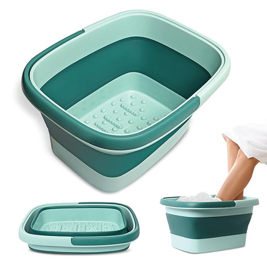Mantello Collapsible Foot Bath Foot Soaking Tub | Portable Foot Spa Pedicure by MantelloEssentials