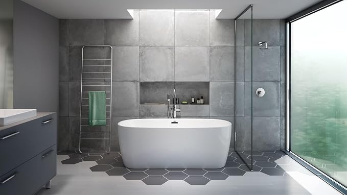 Jacuzzi PRIMO Freestanding Tub, Luxury Acrylic, Soaking Sanctuary, Drain - Image 2