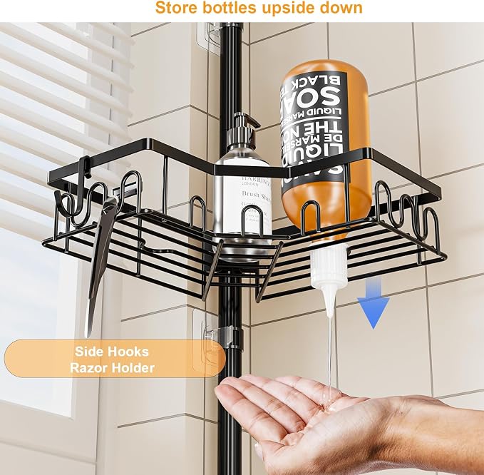 Corner Shower Caddy Tension Pole - Image 6