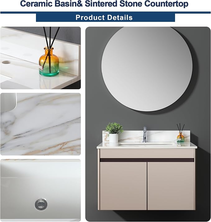 Montary 31"x 22" Bathroom Vanity Top - Image 3