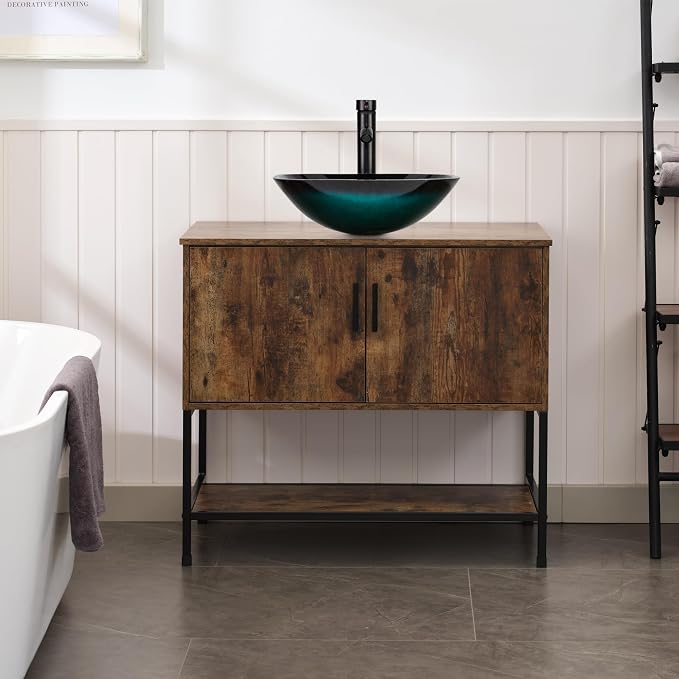 UEV Rustic Brown 36" Bathroom Vanity - Image 4