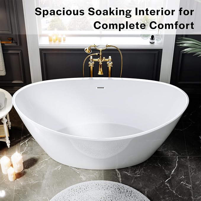 Empava Bathtub, Acrylic Free Standing Tub - Image 2