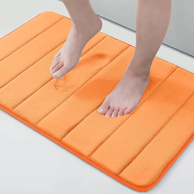 Buganda Memory Foam Bath Mat, Ultra Soft and Non-Slip Bathroom Rugs, Water by Buganda