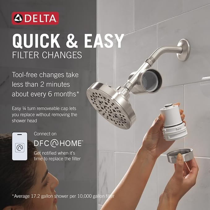 Delta Faucet Clarifi Standard Shower Filter Attachment - Image 3