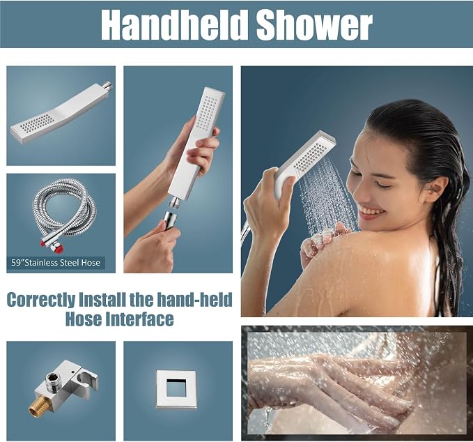 Aolemi Shower Faucet Set Rain Shower System - Image 4