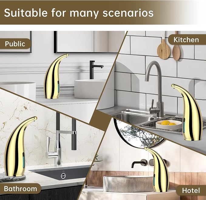 Automatic Soap Dispenser Touchless, 300ML Hand & Dish Countertop Electric - Image 7