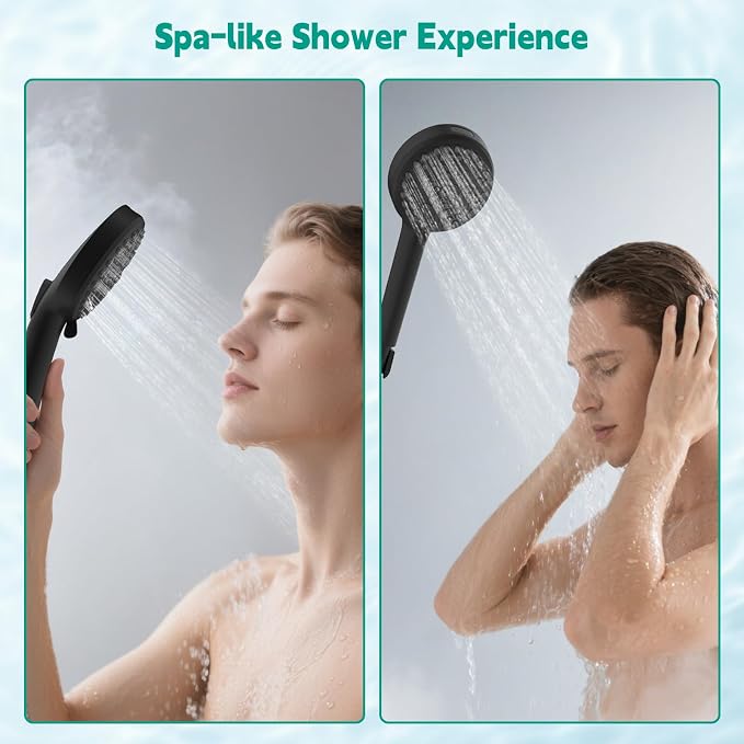 Hibbent High Pressure cUPC Certified 10-mode Shower Head, Handheld Showerhead - Image 7