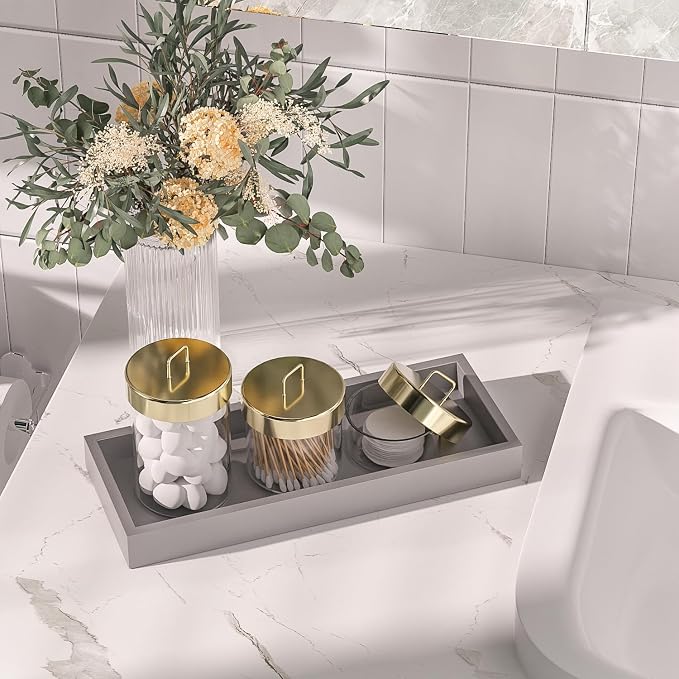 ZHWS Bathroom Vanity Tray for Toilet Tank, Decorative Tray, Kitchen Tray - Image 5
