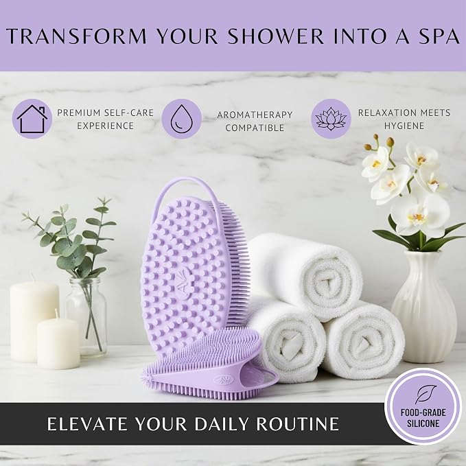 Body Face Scrubber Set Silicone - Image 7