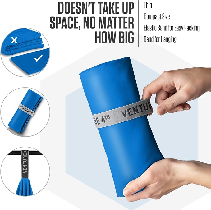 VENTURE 4TH Quick Dry Towel. Microfiber Travel Towel Ideal - Image 7
