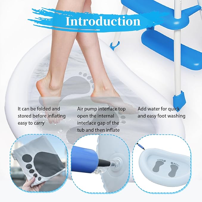 Portable Inflatable Foot Bath for Beach & Pool - Image 6