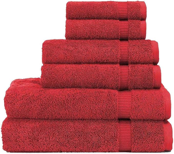 SALBAKOS 100% Turkish Cotton 6-Piece Towel Set | Heirloom Quality Hotel & Spa by SALBAKOS