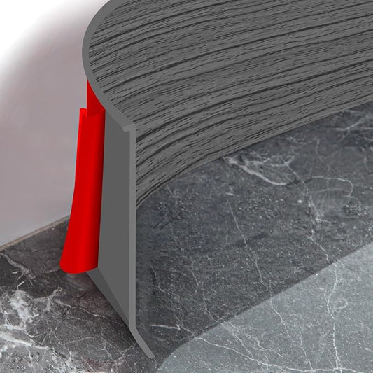 Flexible Baseboard Molding Trim 4 Inch Self-Adhesive Vinyl Wall Base Peel and by Heonay
