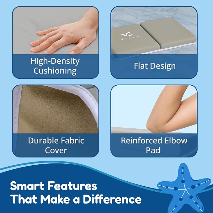 Vault & Co Bath Kneeler and Elbow Rest Pad Set – Extra Thick 1.5” Cushioned - Image 4
