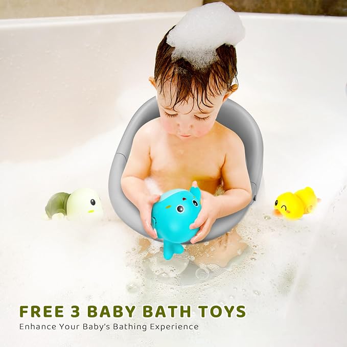 Baby Bath Seat, Infant/Toddler Sit Up Bathtub Seat - Image 2